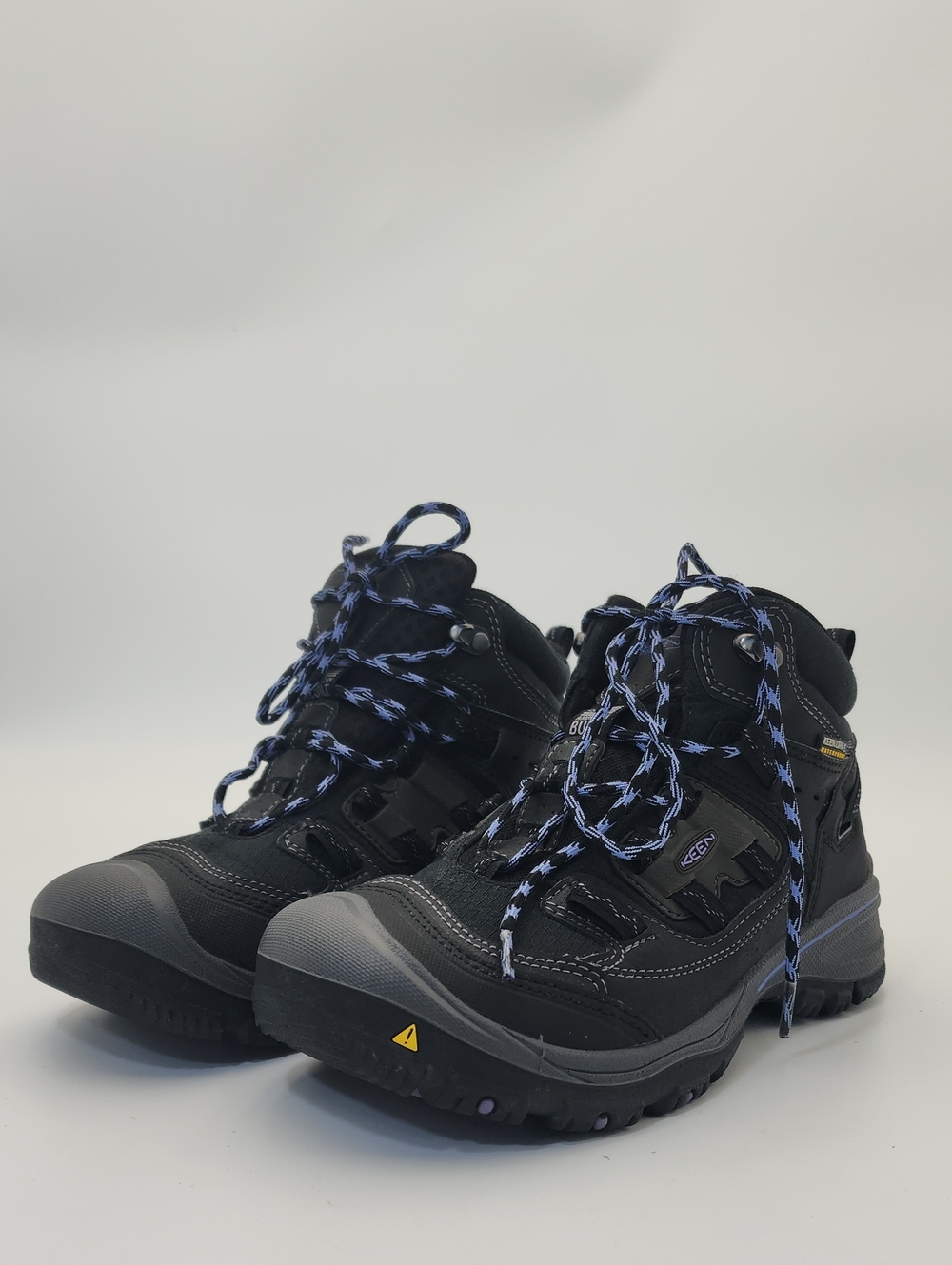 Keen Targhee Mid Waterproof Hiking Boots Women's Size 6.5 Black/ Blue